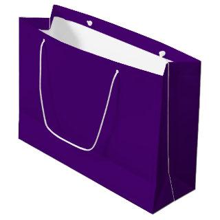 Solid color dark rich purple large gift bag