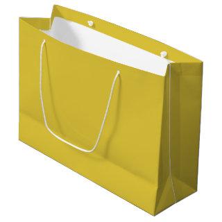 Solid color dusty yellow large gift bag