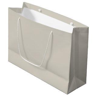Solid color greige beige large gift bag