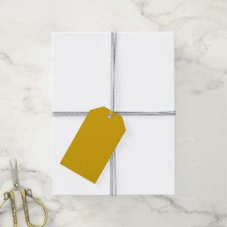Solid color mustard yellow gift tags