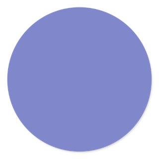 Solid Color of Pure Purple Violet Template Classic Round Sticker