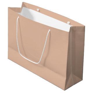 Solid color plain Cashmere beige Large Gift Bag