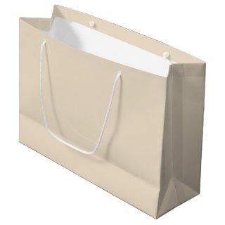 Solid color plain Champagne beige Large Gift Bag
