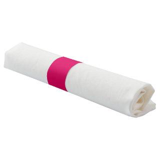 Solid color plain dark bright pink napkin bands