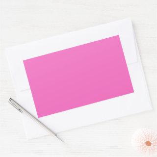 Solid color plain orchid bright pink rectangular sticker
