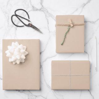 Solid color plain Palomino beige  Sheets