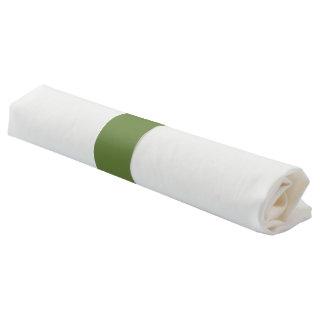 Solid color plain thyme sage green  napkin bands