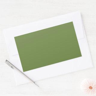 Solid color plain thyme sage green  rectangular sticker