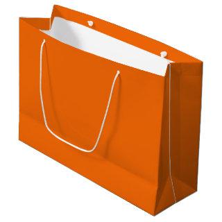 Solid color tiger orange large gift bag