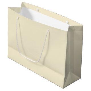 Solid cornsilk beige large gift bag