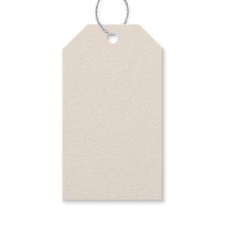 Solid cream beige ivory gift tags
