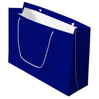 Solid deep blue large gift bag