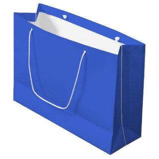 Solid light royal blue large gift bag