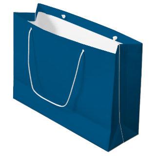 Solid ocean dark blue navy large gift bag