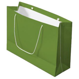 Solid pepper grass green large gift bag