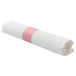 Solid plain pale rose napkin bands