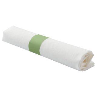 Solid plain sage green napkin bands