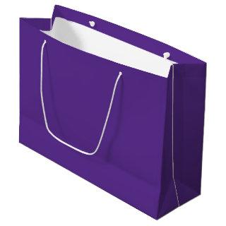 Solid rich purple violet large gift bag