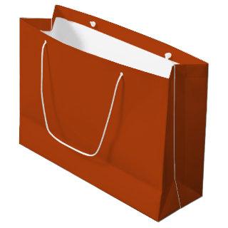 Solid rust brown large gift bag