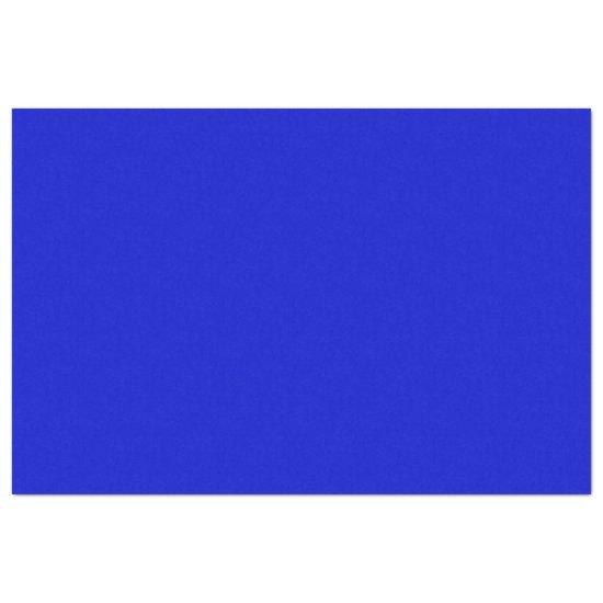 Solid ultramarine bright blue tissue paper