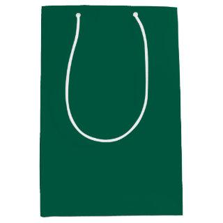 Solid viridian green medium gift bag