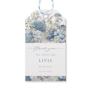 Something Blue Bridal Shower Gift Tags blue floral
