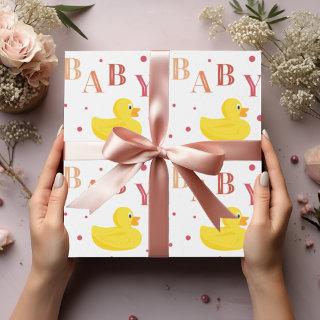 Sophisticated Duck Peach Baby Gift