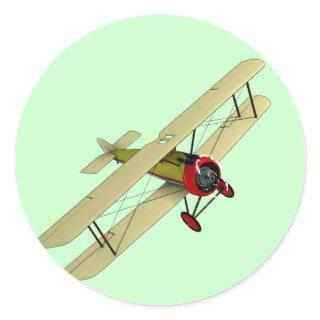 Sopwith Camel Biplane Classic Round Sticker