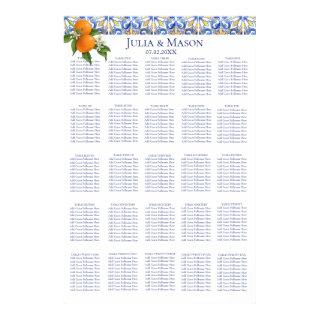 Sorrento | Elegant XL Tile Wedding Seating Chart