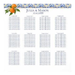 Sorrento Tile Coll. | Square Wedding Seating Chart