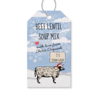 Soup in a jar gift tag recipe directions beef