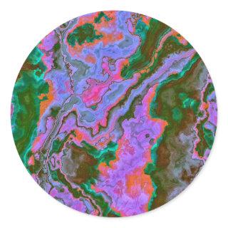 Sour Marble  Classic Round Sticker