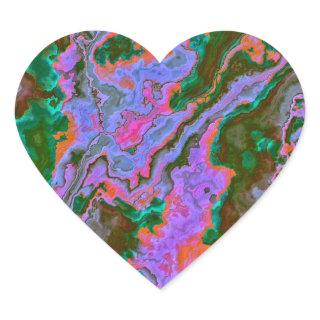 Sour Marble   Heart Sticker