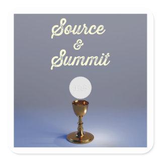 Source and Summit Blessed Sacrament  Square Sticker