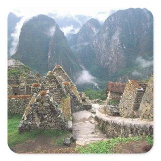 South America, Peru, Machu Picchu Square Sticker