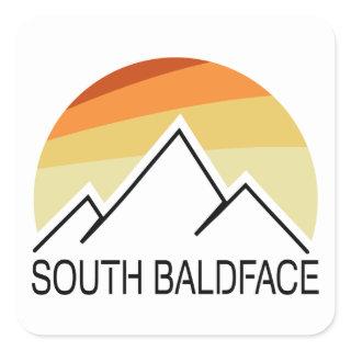 South Baldface New Hampshire Retro Square Sticker