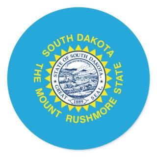 South Dakota State Flag Design Classic Round Sticker