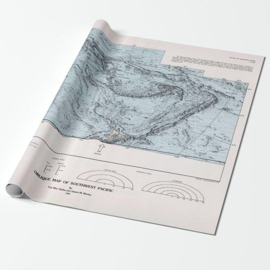 South Pacific Ocean Floor Map (1982)