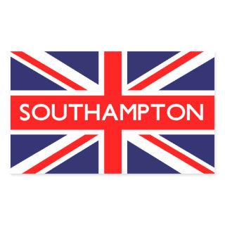 Southampton : British Flag Rectangular Sticker