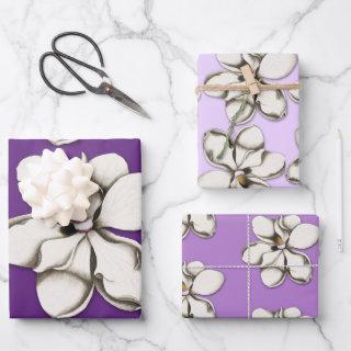 Southern Magnolia Flowers Patterned