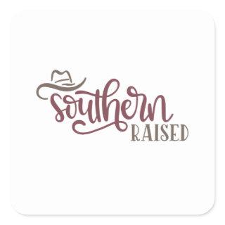 Southern Raised Square Sticker