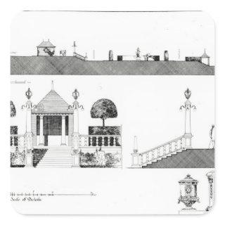 Southport: Section and Details of Upper Terrace an Square Sticker