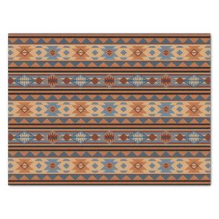 Southwest Design Adobe Gray Brown Tribal Pattern Tissue Paper