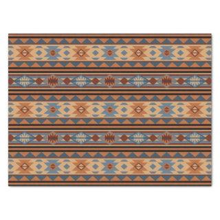 Southwest Design Adobe Gray Brown Tribal Pattern Tissue Paper