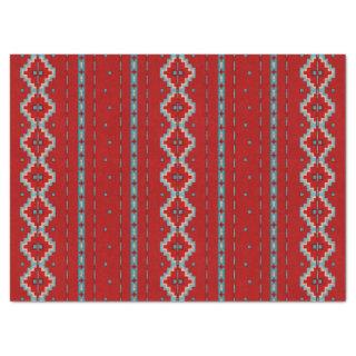 Southwest Mesas Red & Turquoise Tissue Paper