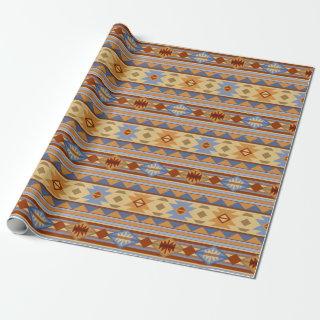 Southwest Pattern Design Rust Gray Gold