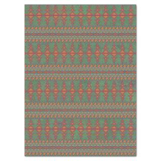 Southwest Sagebrush Green Geometric Design Tissue Paper