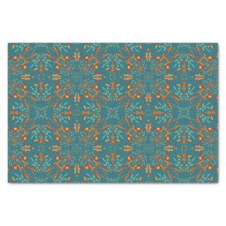 Southwestern Golden Sun Ray Colors Pattern Tissue Paper