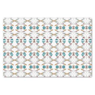 Southwestern Oblique Triangle Pattern Design Tissue Paper