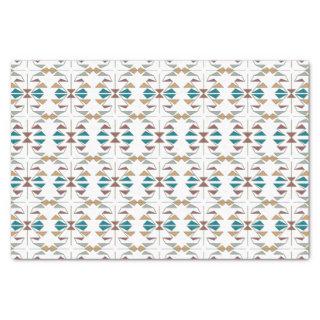 Southwestern Oblique Triangle Pattern Design Tissue Paper